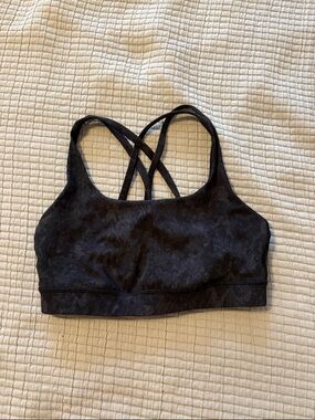 Lululemon Black Strappy Sports Bra
